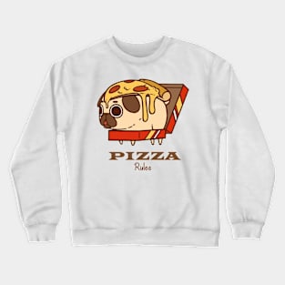 pizza rules Crewneck Sweatshirt